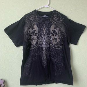 Black skull MMA shirt